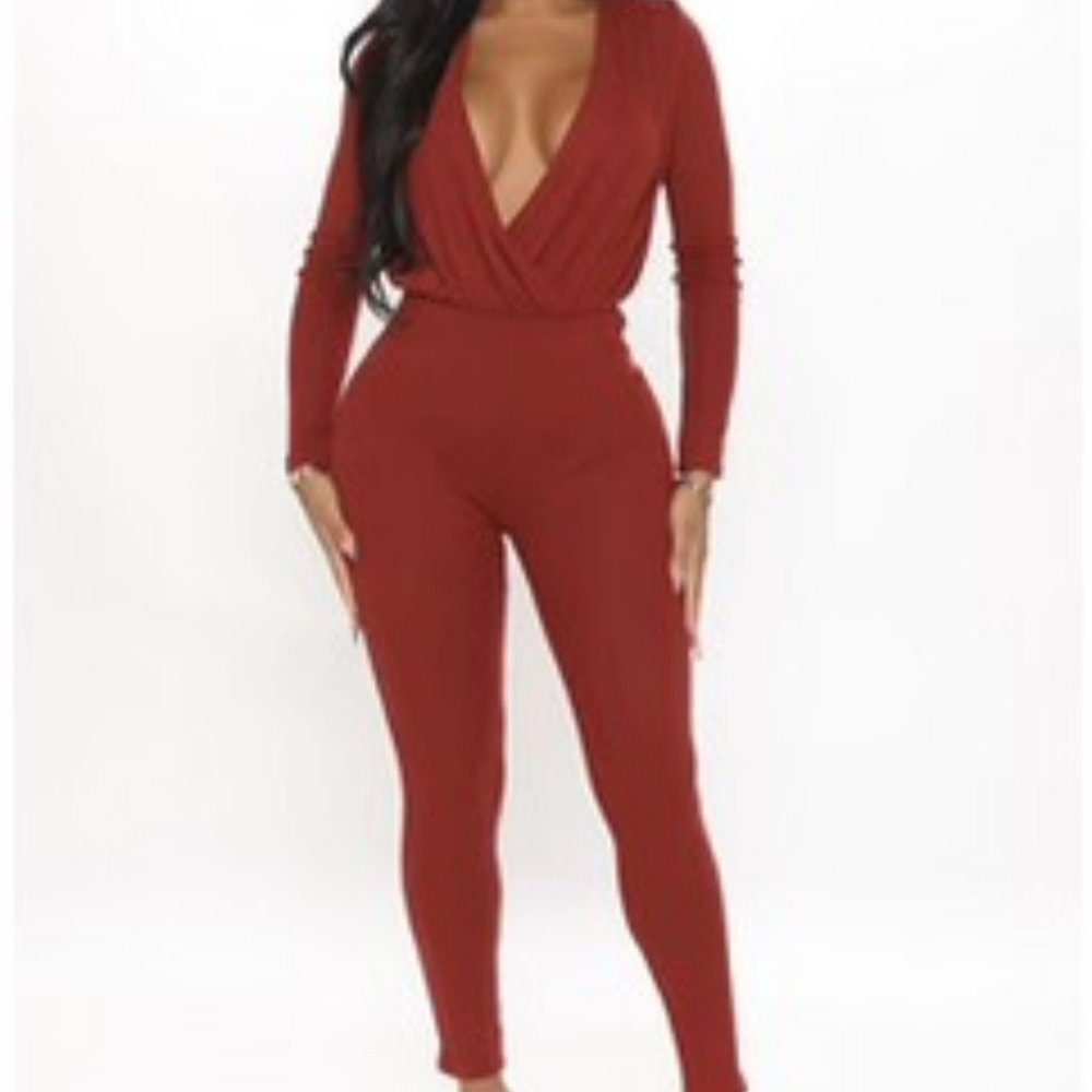 fashion nova "keeping it casual" jumpsuit